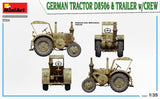 Miniart 35314 1/35 scale German Tractor D8506 & Trailer with crew 8 - BlackMike Models