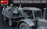 Miniart 35314 1/35 scale German Tractor D8506 & Trailer with crew 1 - BlackMike Models