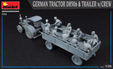Miniart 35314 1/35 scale German Tractor D8506 & Trailer with crew 3 - BlackMike Models