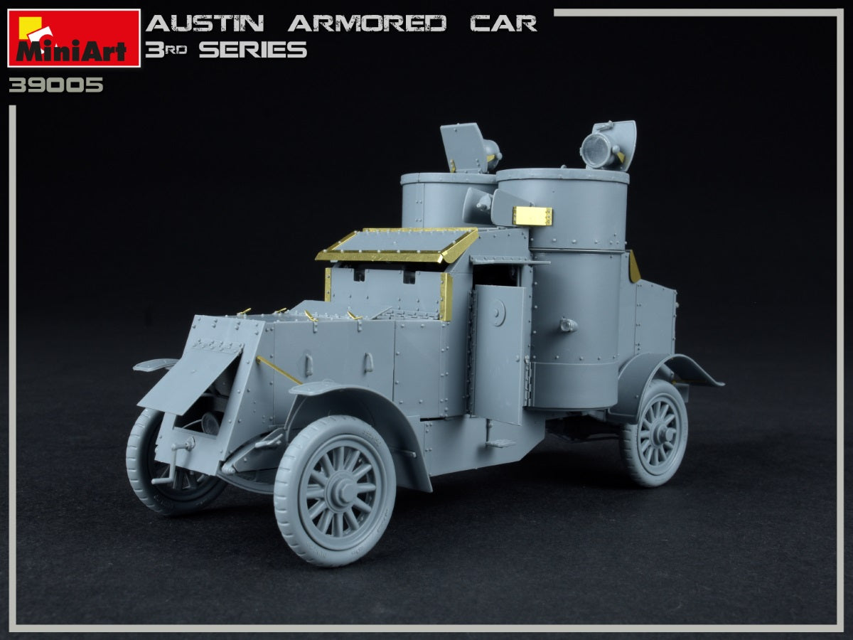 Miniart 39005 1/35 scale Austin Armoured Car 3rd Series kit assembled - BlackMike Models
