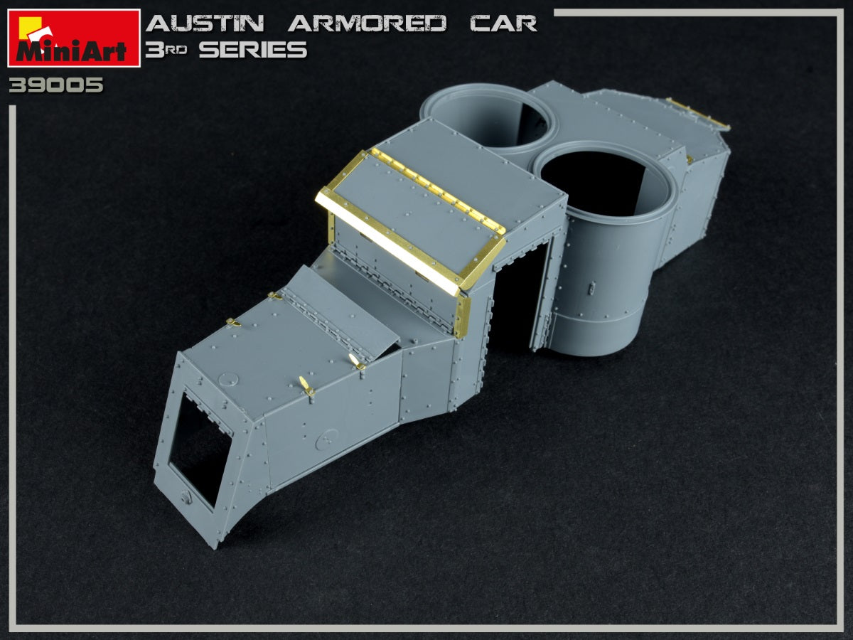 Miniart 39005 1/35 scale Austin Armoured Car 3rd Series kit exterior - BlackMike Models