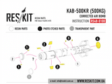 ResKit RS48-100 1/48 KAB-500Kr Russian guided bomb set instruction sheet 1