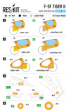 ResKit RSM72-09 1/72 F-5F Tiger II painting mask instruction sheet