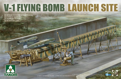Takom 2152 1/35 scale V-1 Flying Bomb Launch Site kit - BlackMike Models