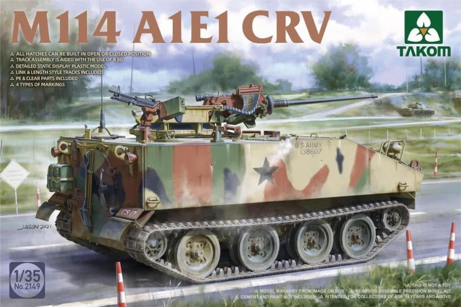 Takom 2149 1/35 scale M114 A1E1 CRV