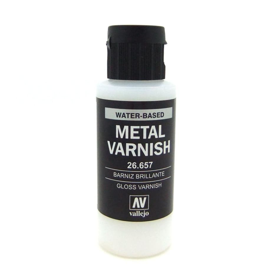Vallejo 26657 Gloss Metal Varnish 60ml - BlackMike Models